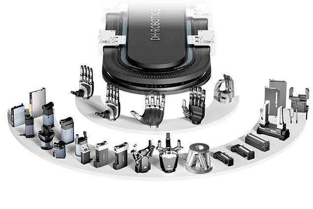 Gama de pinzas y actuadores DH-Robotics